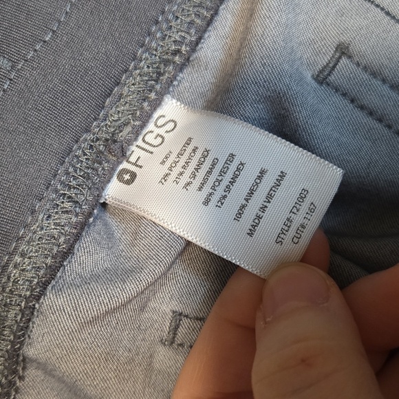 Figs Womens Grey Scrub Pants - Picture 4 of 5